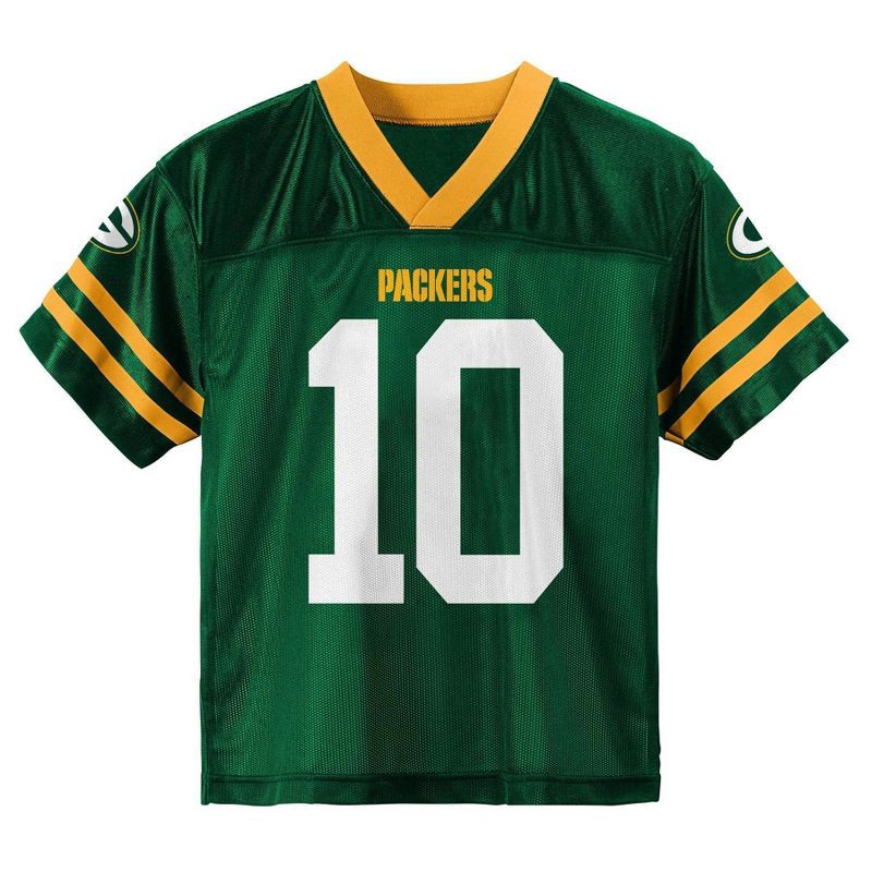 slide 2 of 3, NFL Green Bay Packers Jordan Love Toddler Boys' Short Sleeve Jersey - 2T, 1 ct