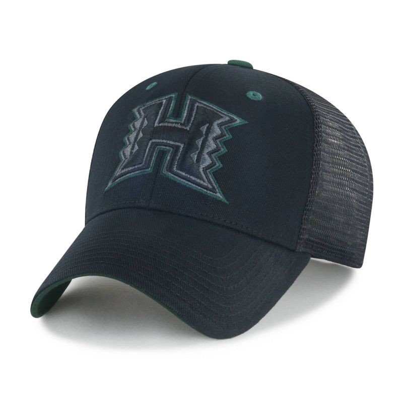 slide 1 of 2, NCAA Hawaii Rainbow Warriors Black Money Maker Mesh Hat, 1 ct