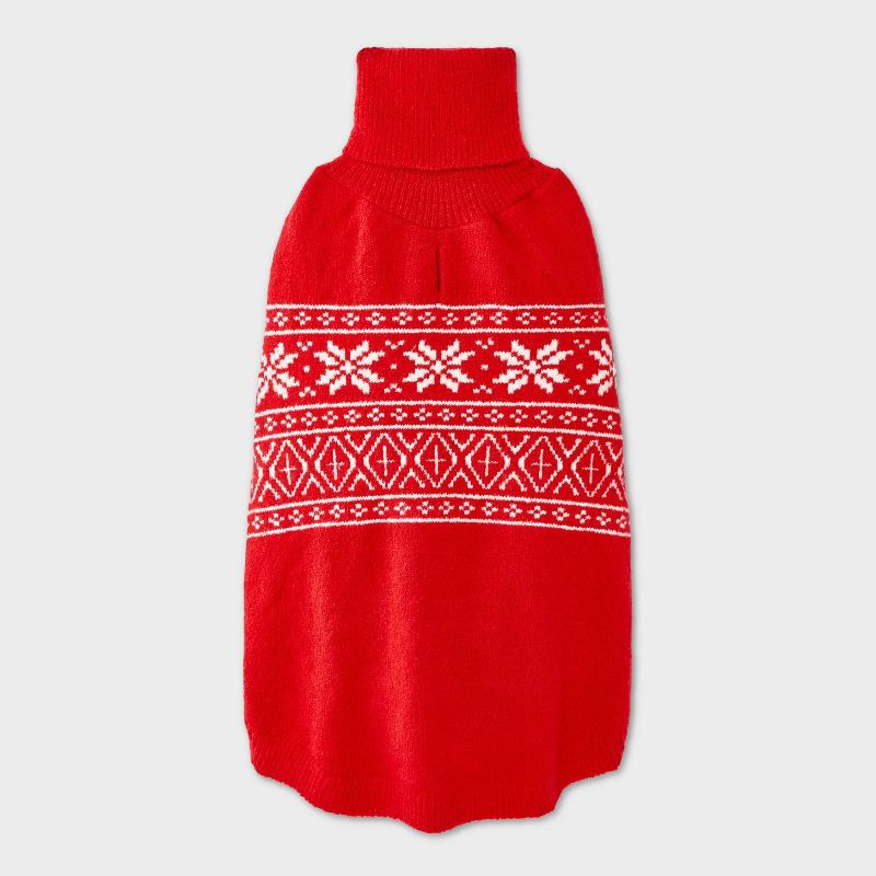 slide 2 of 6, Fair Isle Dog Sweater - Boots & Barkley™ Red M, 1 ct