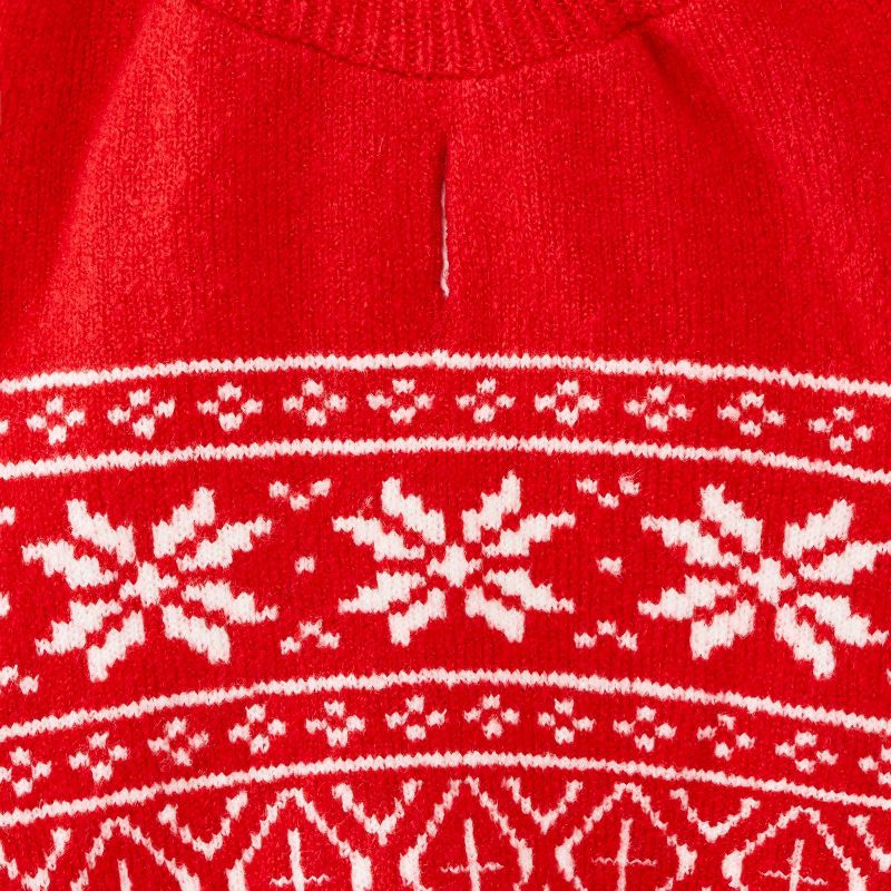 slide 4 of 6, Fair Isle Dog Sweater - Boots & Barkley™ Red M, 1 ct