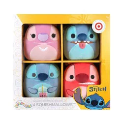 Squishmallows 5" Box Set Stitch Boba Stitch Tongue Out Leroy Angel Little Plush