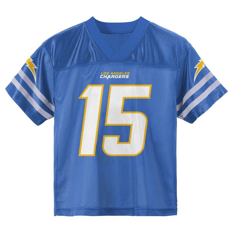 slide 3 of 3, NFL Los Angeles Chargers Ladd McConkey Toddler Boys' Short Sleeve Jersey - 4T, 1 ct