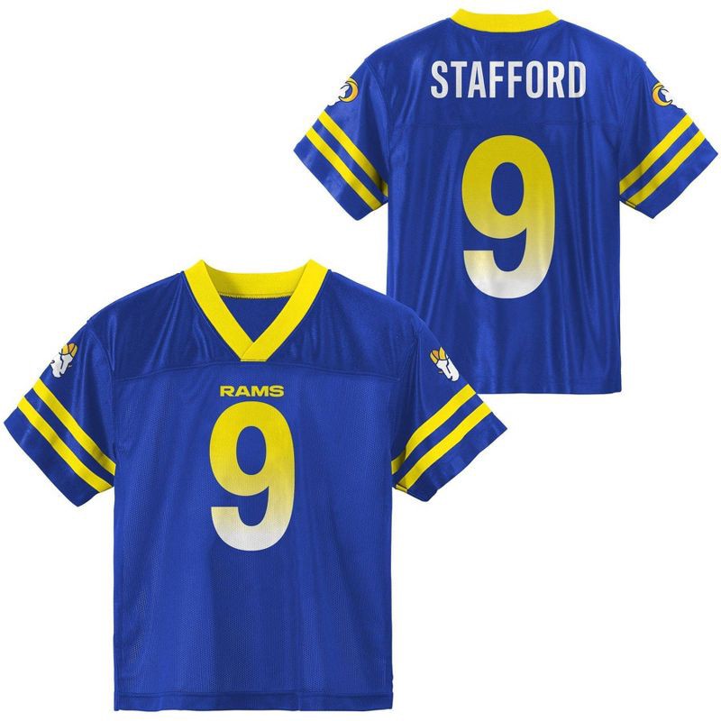 slide 1 of 3, NFL Los Angeles Rams Matthew Stafford Toddler Boys' Short Sleeve Jersey - 2T, 1 ct