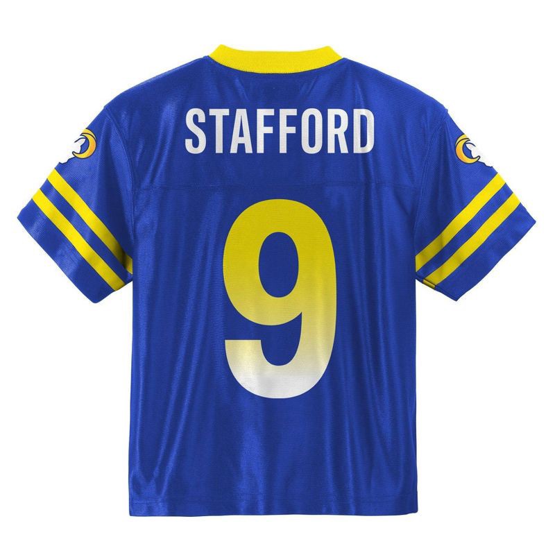 slide 3 of 3, NFL Los Angeles Rams Matthew Stafford Toddler Boys' Short Sleeve Jersey - 4T, 1 ct