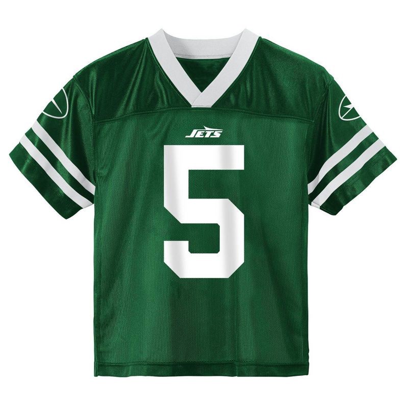 slide 2 of 3, NFL New York Jets Zach Wilson Toddler Boys' Short Sleeve Jersey - 4T, 1 ct