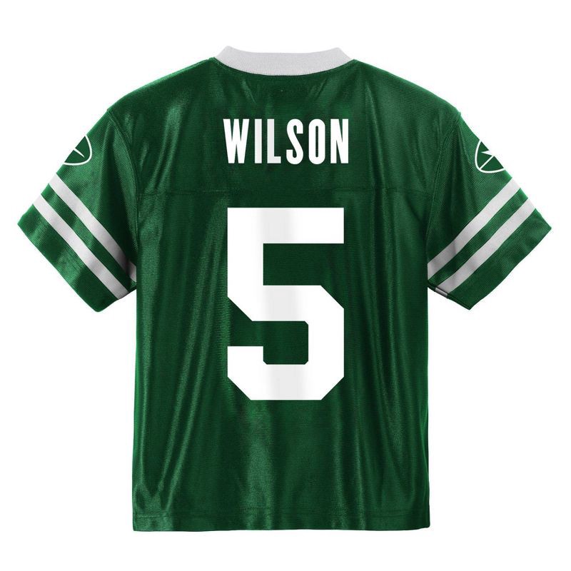 slide 3 of 3, NFL New York Jets Zach Wilson Toddler Boys' Short Sleeve Jersey - 4T, 1 ct