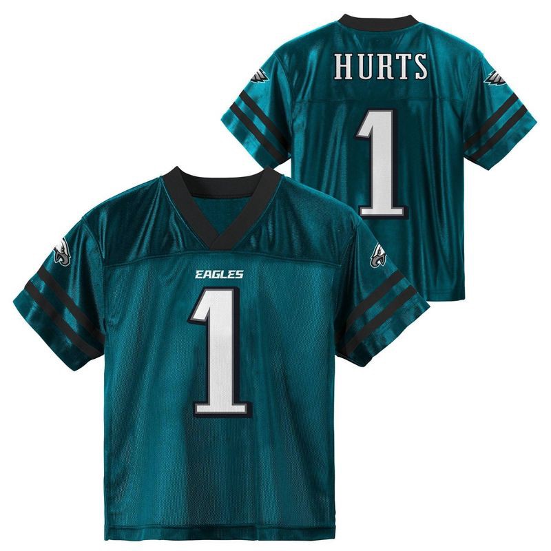 slide 1 of 3, NFL Philadelphia Eagles Jalen Hurts Toddler Boys' Short Sleeve Jersey - 4T, 1 ct