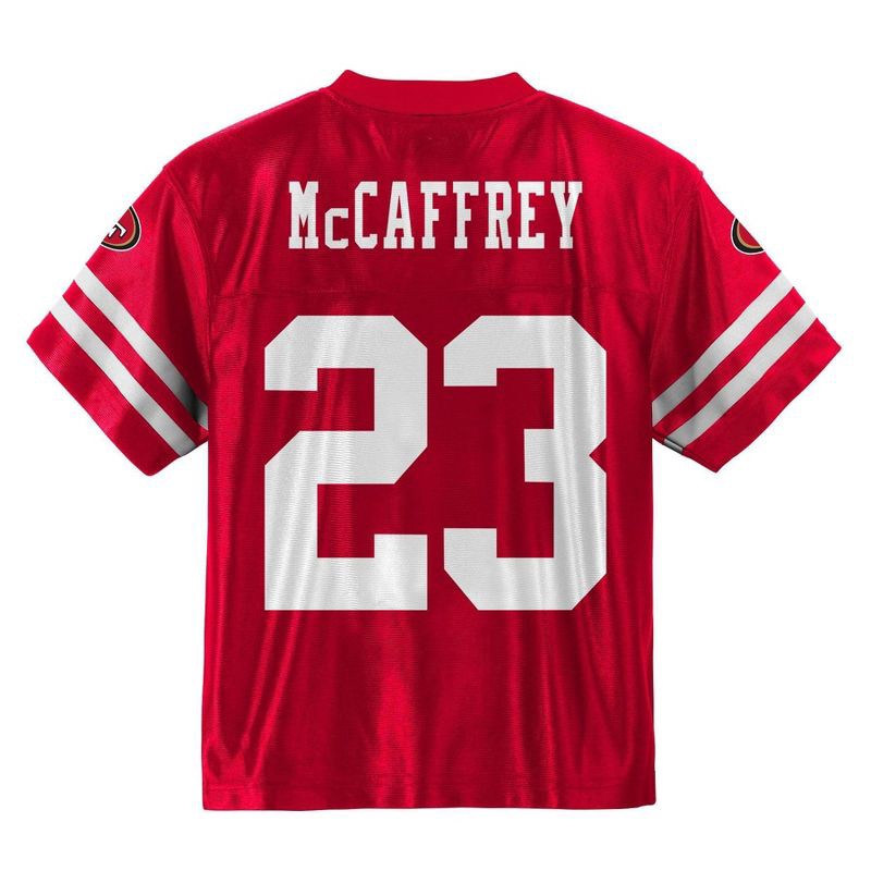 slide 3 of 3, NFL San Francisco 49ers Christian McCaffrey Toddler Boys' Short Sleeve Jersey - 2T, 1 ct