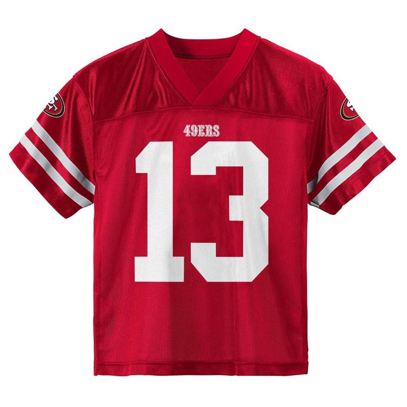 slide 2 of 3, NFL San Francisco 49ers Brock Purdy Toddler Boys' Short Sleeve Jersey - 2T, 1 ct