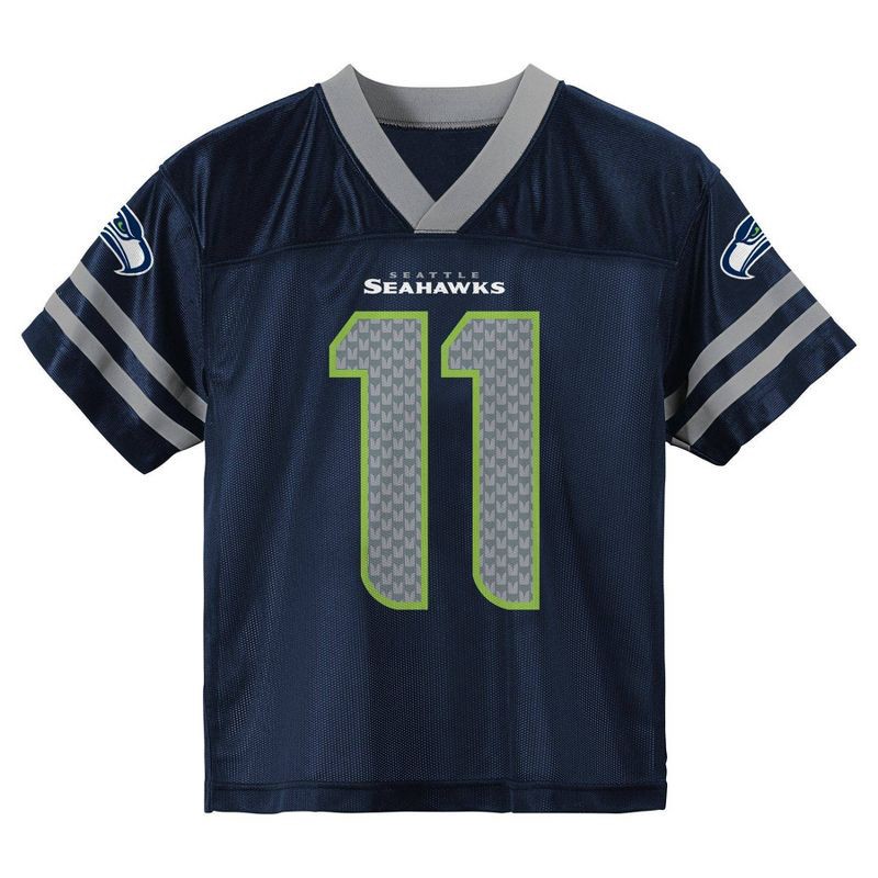 slide 2 of 3, NFL Seattle Seahawks Jaxon Smith-Njigba Toddler Boys' Short Sleeve Jersey - 3T, 1 ct