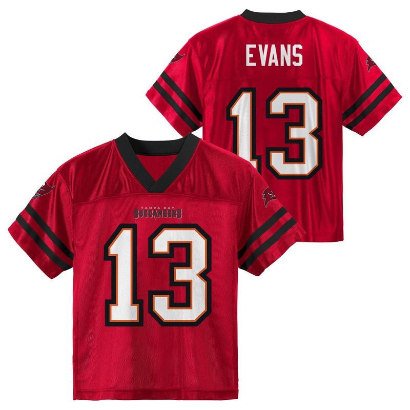 slide 1 of 3, NFL Tampa Bay Buccaneers Mike Evans Toddler Boys' Short Sleeve Jersey - 2T, 1 ct