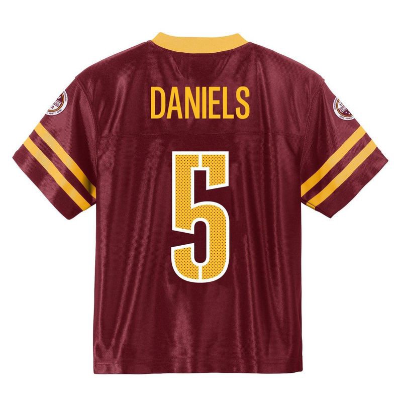 slide 3 of 3, NFL Washington Commanders Jayden Daniels Toddler Boys' Short Sleeve Jersey - 2T, 1 ct
