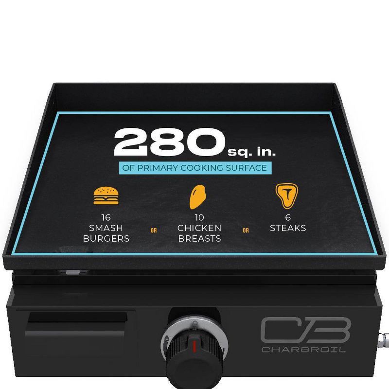 slide 11 of 11, Char-Broil 17" Tabletop Gas Griddle, 1 ct