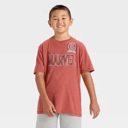 Boys' Marvel Spider-Man Short Sleeve Graphic T-Shirt - Red L