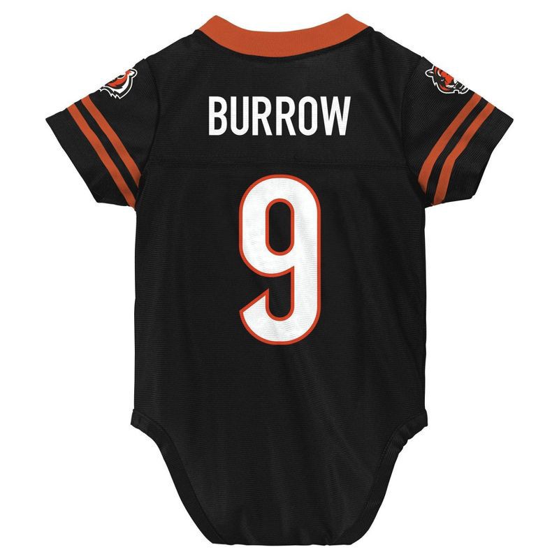 slide 3 of 3, NFL Cincinnati Bengals Joe Burrow Boys' Bodysuit - 0-3M, 1 ct