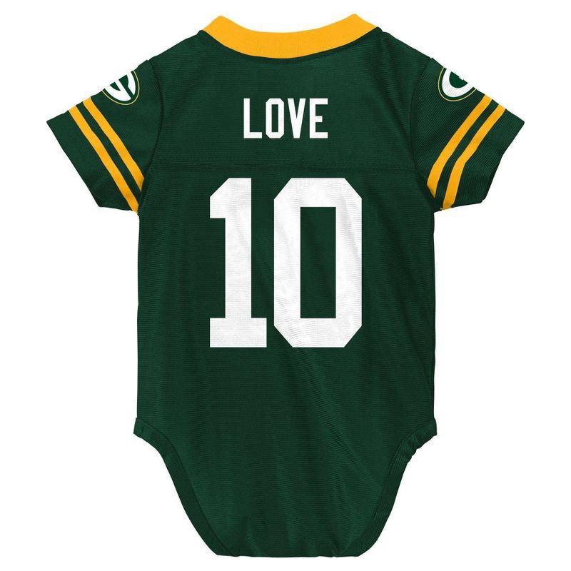 slide 3 of 3, NFL Green Bay Packers Jordan Love Boys' Bodysuit - 3-6M, 1 ct