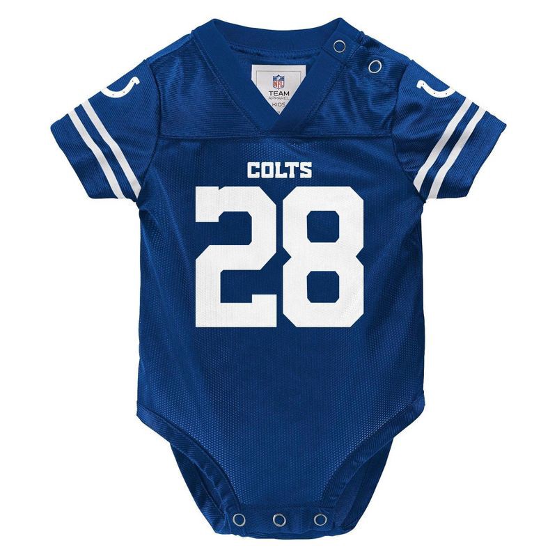 slide 2 of 3, NFL Indianapolis Colts Jonathan Taylor Boys' Bodysuit - 3-6M, 1 ct