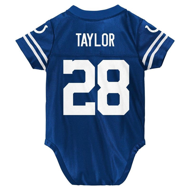 slide 3 of 3, NFL Indianapolis Colts Jonathan Taylor Boys' Bodysuit - 3-6M, 1 ct
