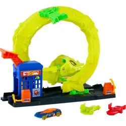 Hot Wheels Snake Gas Station Toy Vehicle Playset JBM63-HW