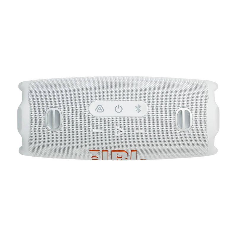slide 5 of 8, JBL Charge 6 Portable Speaker - White: Bluetooth, IP68, USB-C, 28H Battery, 1 ct