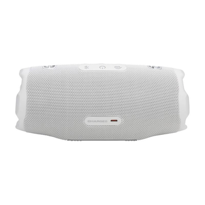 slide 6 of 8, JBL Charge 6 Portable Speaker - White: Bluetooth, IP68, USB-C, 28H Battery, 1 ct
