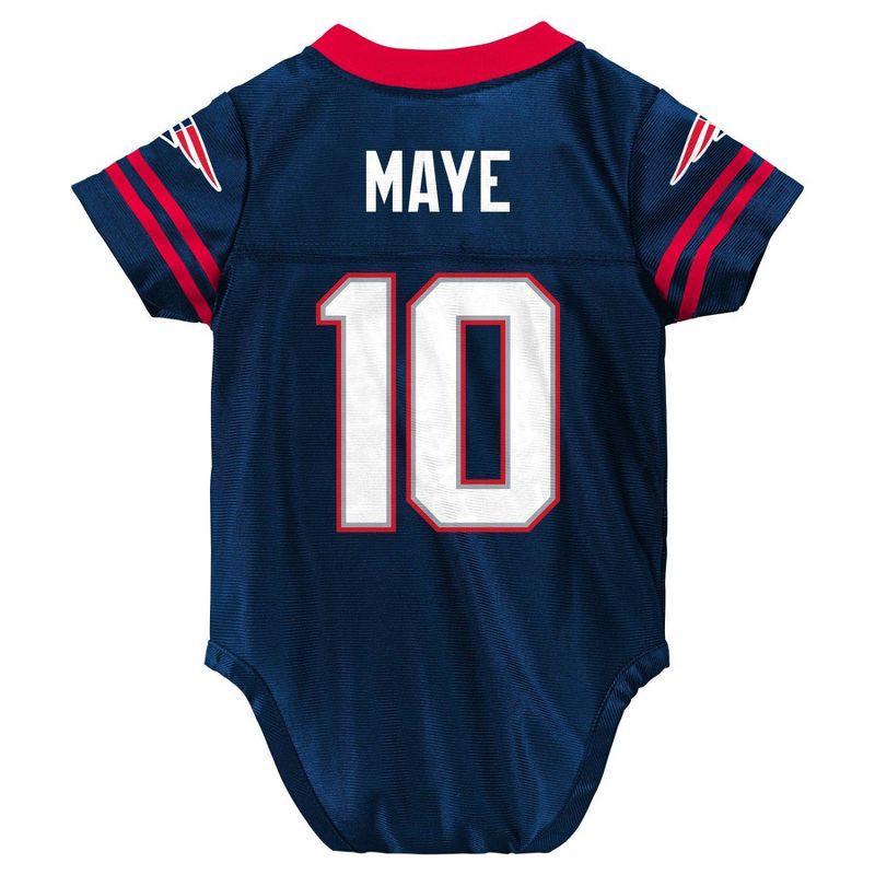 slide 3 of 3, NFL New England Patriots Drake Maye Boys' Bodysuit - 18M, 1 ct