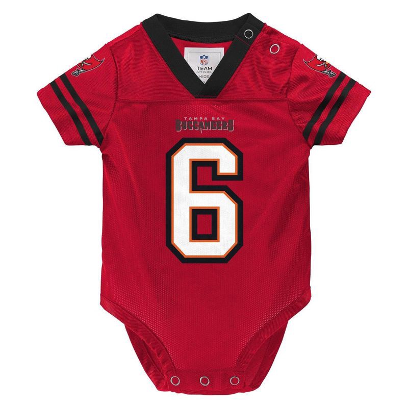 slide 2 of 3, NFL Tampa Bay Buccaneers Baker Mayfield Boys' Bodysuit - 3-6M, 1 ct