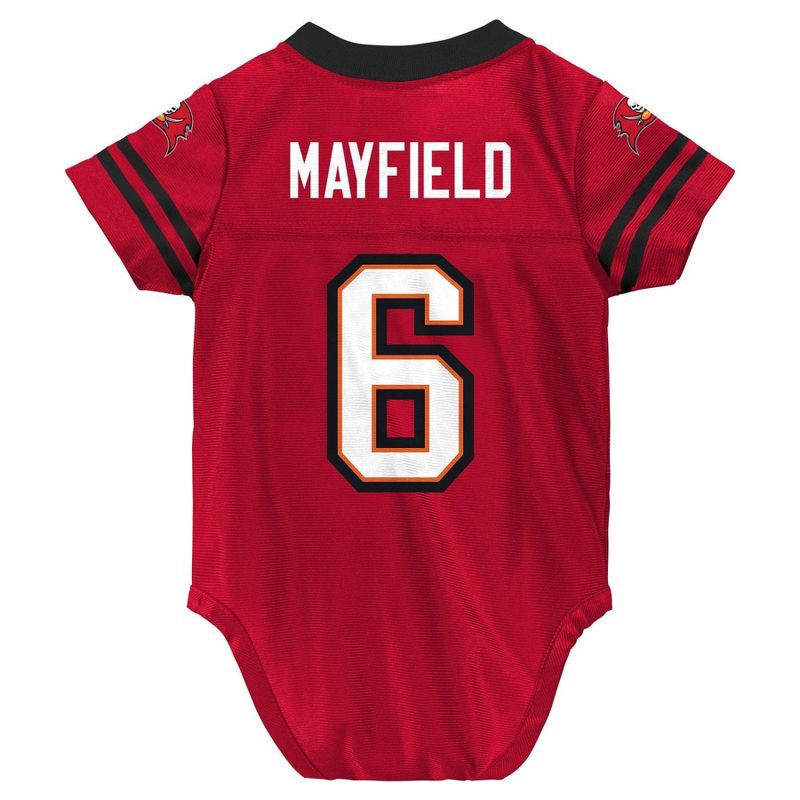 slide 3 of 3, NFL Tampa Bay Buccaneers Baker Mayfield Boys' Bodysuit - 3-6M, 1 ct