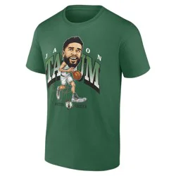 NBA Boston Celtics Men's Jayson Tatum Caricature T-Shirt - XXL