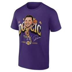 NBA Los Angeles Lakers Men's Luka Doncic Caricature T-Shirt - XXL
