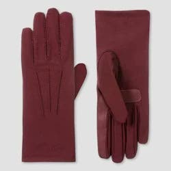 Isotoner Spandex Gloves - Maroon S/M