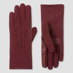 Isotoner Spandex Gloves - Maroon L/XL
