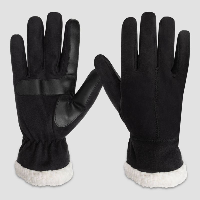 slide 2 of 2, Isotoner Microsuede Gloves - Black L/XL, 1 ct