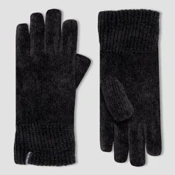 Isotoner Chenille Gloves - Black