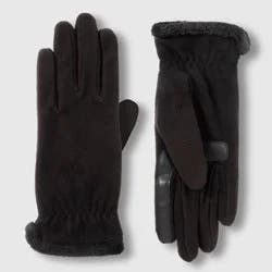 Isotoner Fleece Gloves - Black One Size Fits Most
