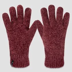 Isotoner Chenille Gloves - Maroon