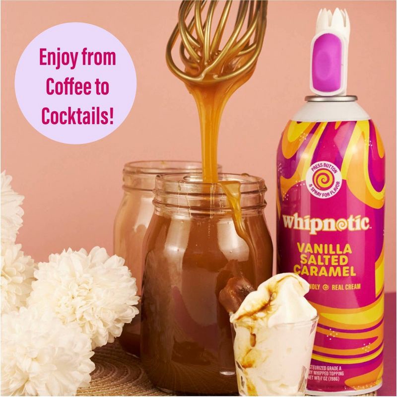 slide 8 of 10, Whipnotic Vanilla Salted Caramel Light Whipping Cream - 7oz, 7 oz