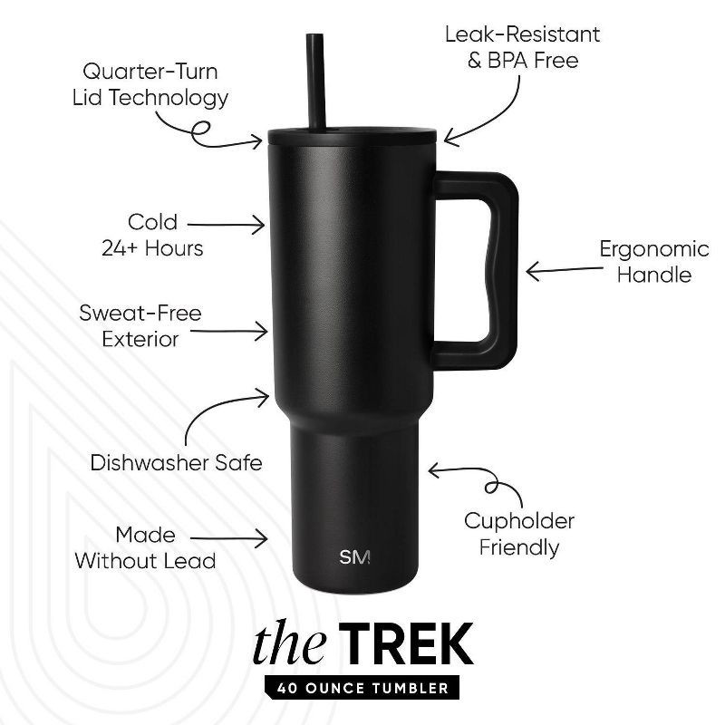 slide 2 of 3, NCAA Iowa Hawkeyes Simple Modern Trek Tumbler - 40oz, 40 oz