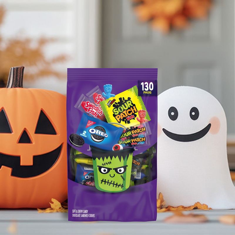 slide 4 of 11, SOUR PATCH KIDS Assorted Halloween Variety Bag Candy - 2.93lbs/130ct, 2.93 lb, 130 ct