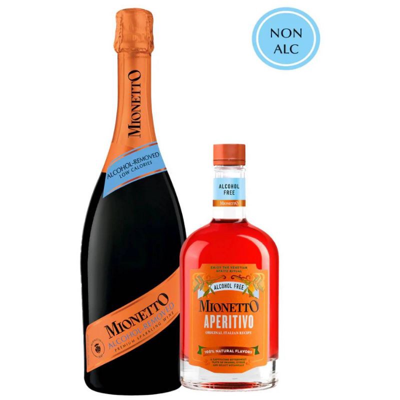 slide 1 of 1, Mionetto Non-Alcoholic Wine Spritz Kit - 2pk/1250ml, 2 ct, 1250 ml