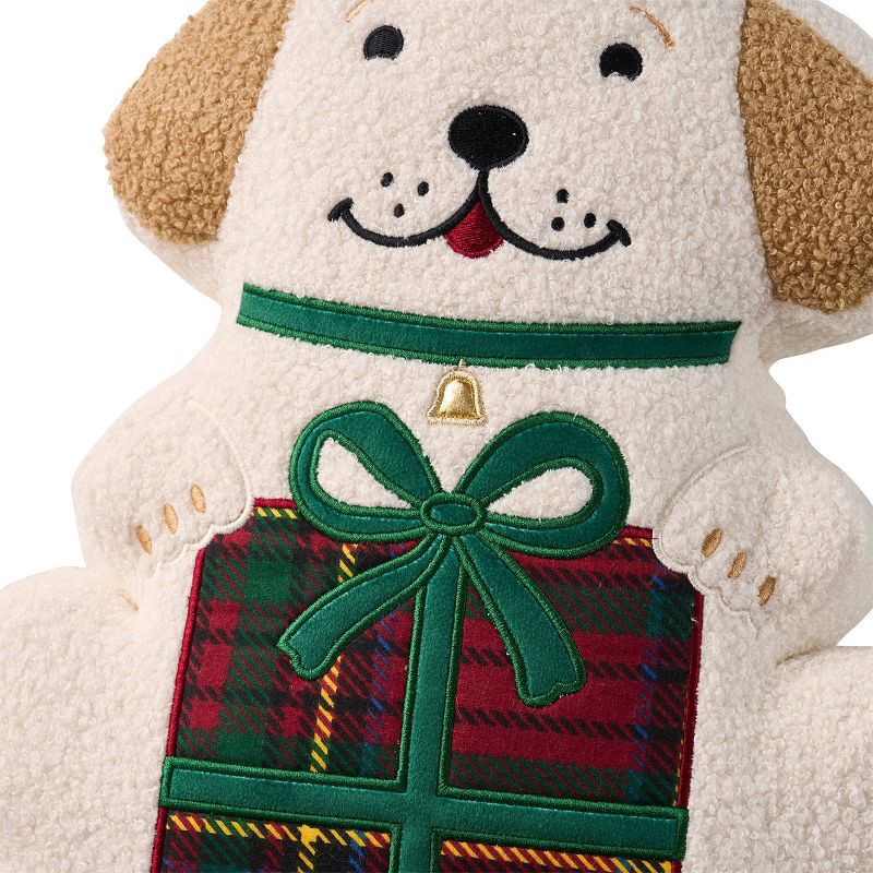 slide 5 of 8, Hallmark Novelty Dog Dec Pillow Ivory, 1 ct