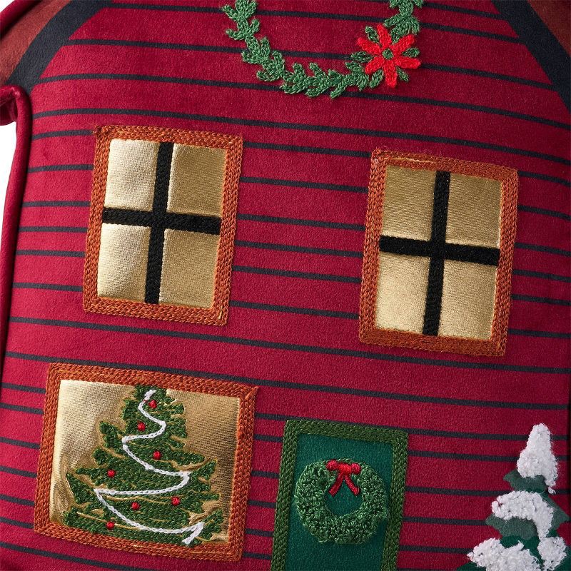 slide 5 of 9, Hallmark Novelty Gingerbread House Dec Pillow Red, 1 ct