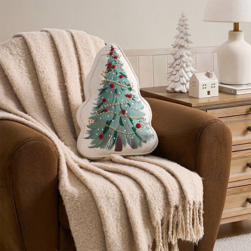 slide 2 of 9, Hallmark Novelty Tree Dec Pillow Green, 1 ct