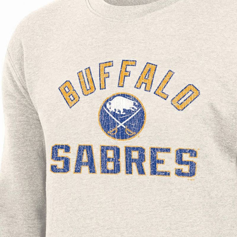 slide 2 of 3, NHL Buffalo Sabres Men's Long Sleeve Oat Crew Neck Fleece - M, 1 ct