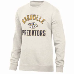 NHL Nashville Predators Men's Long Sleeve Oat Crew Neck Fleece - S