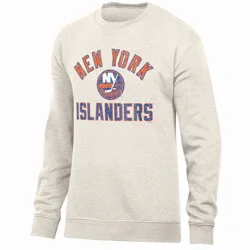 NHL New York Islanders Men's Long Sleeve Oat Crew Neck Fleece - M