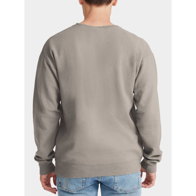 slide 4 of 4, Men's Halloween Michael Myers Crewneck Sweatshirt - Tan S, 1 ct