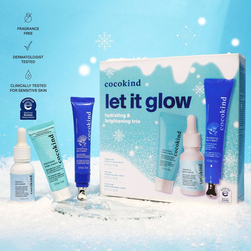 slide 3 of 10, cocokind Glow on the Go Skincare Gift Set - 3ct, 3 ct