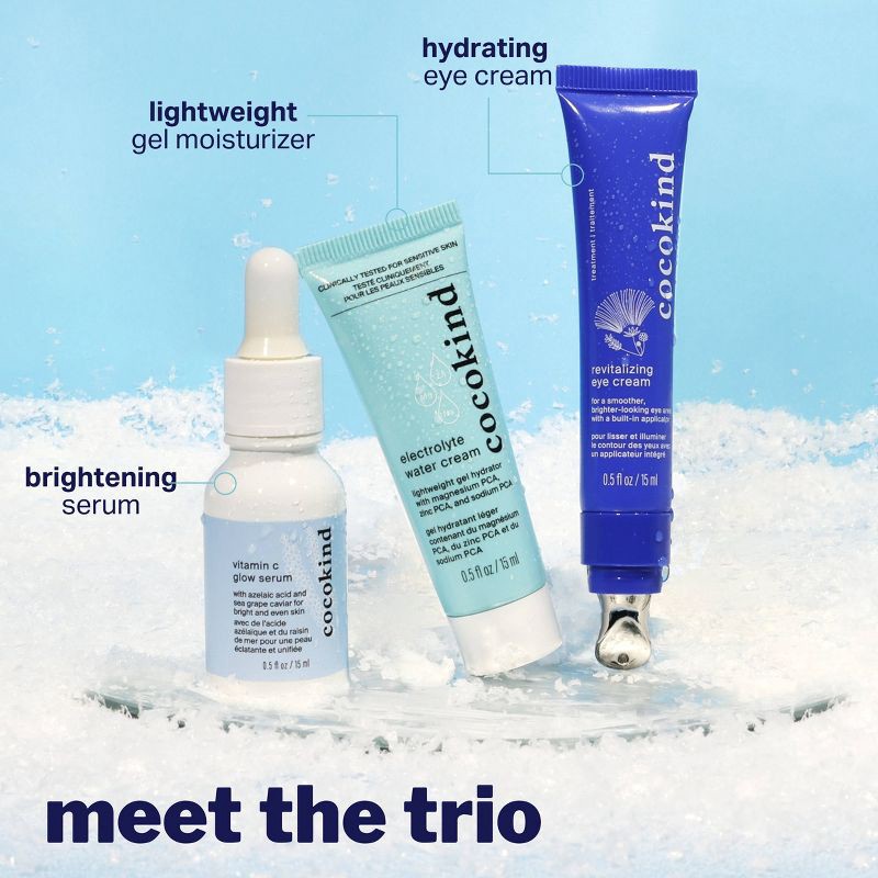 slide 4 of 10, cocokind Glow on the Go Skincare Gift Set - 3ct, 3 ct