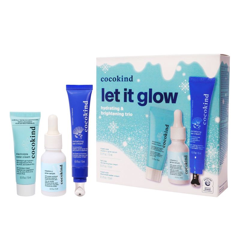 slide 1 of 10, cocokind Glow on the Go Skincare Gift Set - 3ct, 3 ct